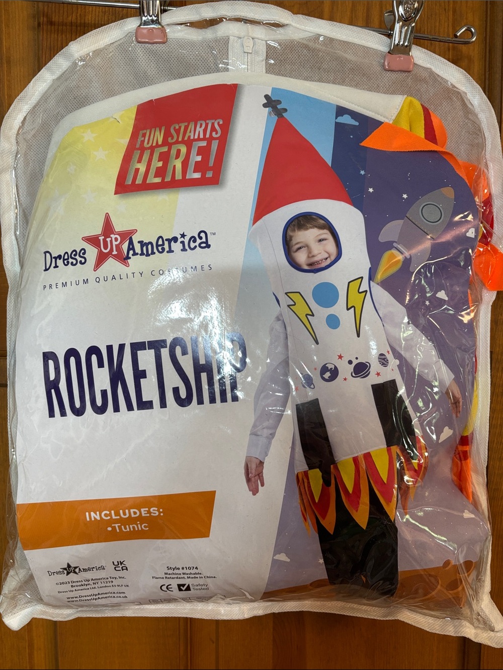 Rocket ship Halloween costume size toddler 4-6